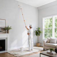 Perche d'extension connectable en bois de peuplier pour rouleau à peinture, idéale pour le bricolage