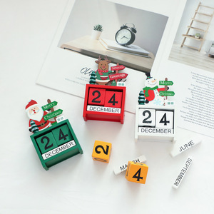 Kanlong impression petits cadeaux artisanat bois <span class=keywords><strong>3d</strong></span> <span class=keywords><strong>calendrier</strong></span> de l'<span class=keywords><strong>avent</strong></span> décoration de noël enfants cadeaux de noël <span class=keywords><strong>calendrier</strong></span> - Product Image 3