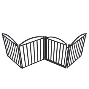 คอกสุนัขสำหรับสุนัขในร่ม-โครงสร้างโลหะแข็งพร้อมปุ่มปิดหนัก32นิ้ว6แผงสำหรับสุนัขขนาดเล็กและขนาดกลาง - Product Image 1