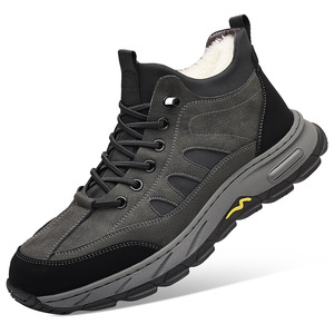 Botas de Nieve para Hombre, Botines con Punta Redonda, Forro de Piel, Suela de Goma, Cálidas para Invierno, Zapatos Gruesos para Exteriores - Product Image 5