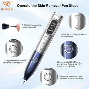 PAKISS Stylo anti-taches portatif 19 niveaux, éliminateur de verrues et de excroissances cutanées, appareil de beauté pour l'élimination des taches, en ABS et acier inoxydable, rechargeable par USB, OEM ODM - Product Image 4