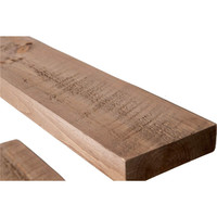 Ensemble de 2 étagères murales flottantes en bois de pin rustique, 24 po x 5,5 po, étagère murale noire pour rangement, étagère murale flottante en bois