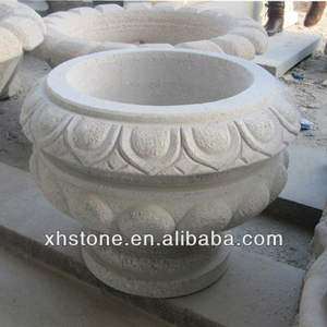 Magnifiques pots à fleurs en pierre <span class=keywords><strong>de</strong></span> granit naturelle sculptés à la main, <span class=keywords><strong>taille</strong></span> personnalisée, grand <span class=keywords><strong>pot</strong></span> <span class=keywords><strong>de</strong></span> jardin extérieur à vendre - Product Image 6