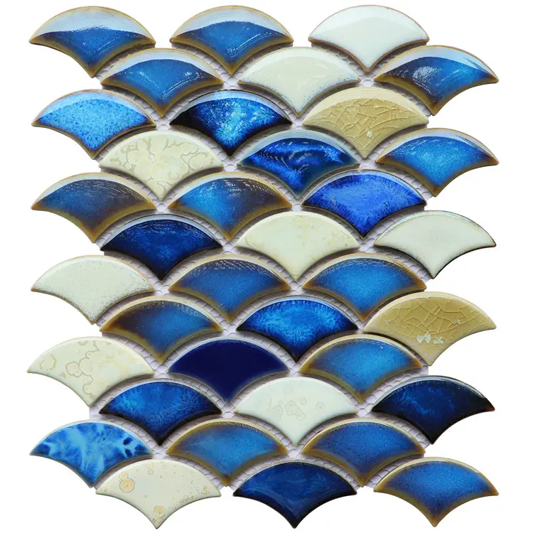 Arabesque Irregular Polygon Ceramic Mosaic Tiles For Bathroom Wall Floor Tile