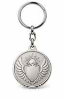 Porte-clés en métal personnalisé avec emblème Aigle Héritage, logo sur mesure, cadeau promotionnel en gros, fournisseur OEM en vrac, fabricant de porte-clés
