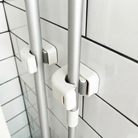 Support mural robuste pour balais, sans perçage, pour salle de bain et cuisine, rangement pour balais et outils de nettoyage