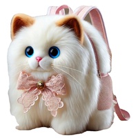 Sac à dos réaliste personnalisé de haute qualité en peluche doux et mignon réaliste pour chat en peluche réaliste chat en peluche chat en peluche