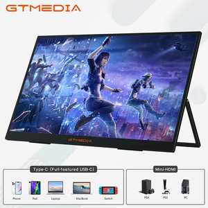 15.6 pouces 1080P moniteur d'ordinateur portable HDMI affichage d'ordinateur voyage jeu moniteur externe avec couverture intelligente pour commutateur de téléphone <span class=keywords><strong>Mac</strong></span> - Product Image 2