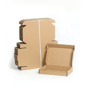Складная гофрированная картонная коробка для отправки виниловых записей, упаковочная коробка с вставкой под заказ, бумажные коробки, упаковка