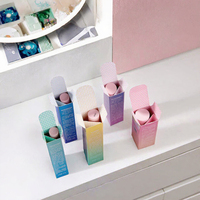 Boîtes en carton rigide à extrémités pliées pour cosmétiques, gloss à lèvres, rouge à lèvres, vernis à ongles, mascara, emballage, vernissage quadricolore