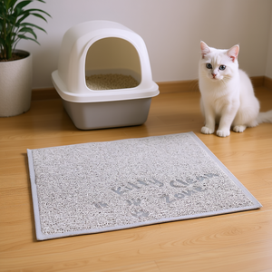 Tapete Higiénico para Bandeja de Arena para Gatos, 37 x 45 cm, Gris Claro, Accesorio para Caja de Arena - Product Image 3