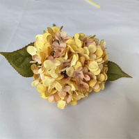 Hydrangea tangkai Hydrangea simulasi, dekoratif pernikahan sutra buatan Vintage untuk pengaturan