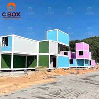 Cbox Bâtiments modulaires de type Tiny Home de 20 pieds, personnalisés et colorés, bureaux, panneaux sandwich, magasin, boutique éphémère, conteneur préfabriqué