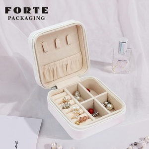 FORTE 'jewerly' organizer boxes fashion leather travel jewelry case 'jewlery''s warehousing - Product Image 3