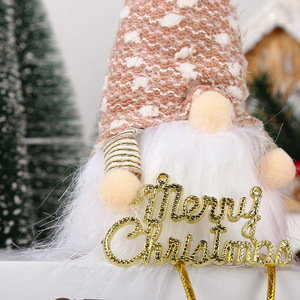 Decoraciones Navideñas, Gorro de Peluche con Lentejuelas, Muñeco de Rudolph con Luz, Gnomo Nórdico, <span class=keywords><strong>Hombre</strong></span> del Bosque, Figura de Dibujos Animados de Plástico - Product Image 4