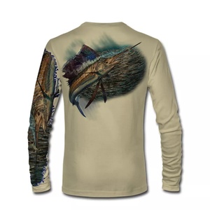 Chemises de pêche à manches longues personnalisées en polyester et élasthanne avec protection UV Dri-Fit - Product Image 3