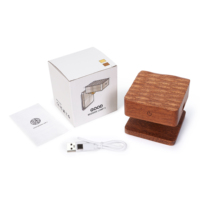 Veilleuse en bois à détecteur de mouvement, lumière murale LED magnétique à coller, intensité réglable, rechargeable, pour couloir et escalier