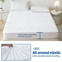 Matelas de lit résistant à l'eau pour hôtel et maison 360 °   Protection de lit, housse de matelas imperméable