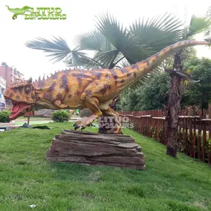 Modelo de escultura de resina de dinosaurio