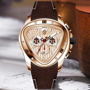 Montre pour homme multifonctionnelle triangulaire à cadran ouvert, au style unique et au look cool, montre à quartz en gros du fabricant - Product Image 2