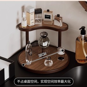Bathroom desktop <b>storage</b> rack, organizer, <b>dressing</b> <b>table</b> skincare product rack, multi-layer lipstick, perfume, and cosmetic - Product Image 2