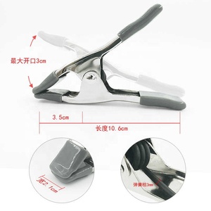 Clip de tente 4 pouces métal printemps Studio fond charpentier fixe a-ligne <span class=keywords><strong>toile</strong></span> <span class=keywords><strong>cirée</strong></span> <span class=keywords><strong>pince</strong></span> de robe de mariée - Product Image 2