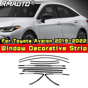 Tira decorativa para ventana de coche, marco de puerta exterior de acero inoxidable para Toyota Avalon 2019-2022, Kit de carrocería, accesorios para coche - Product Image 2
