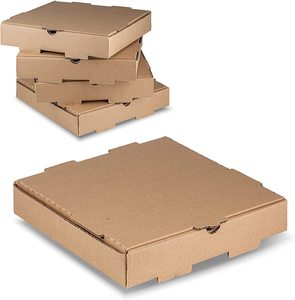 wholesale cheap custom logo portable Kraft paper baking pizza boxes for Steak cheesecake non liquid items