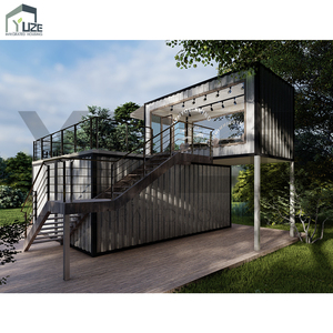 Bar <span class=keywords><strong>Ristorante</strong></span> Container su Due Piani per Esterni 20FT 40FT Caffetteria Container Unica con Ampia Finestra - Product Image 3