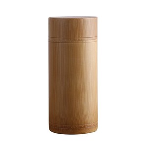 <b>Bamboo</b> Tea Canister Carbonized <b>Bamboo</b> Lid Sealed Storage Home Office Gift Craft Use - Product Image 3