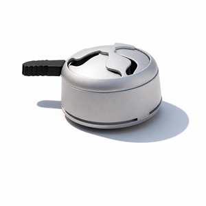 Dispositivo de gestión de calor para hookah de metal plateado esmerilado, soporte redondo para carbón HMD, accesorio para cuenco de shisha, venta al por mayor OEM - Product Image 4