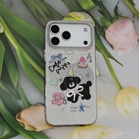 Étui de téléphone portable de luxe antichoc pour 11 12 13 14 15 16 17, coque de téléphone portable avec nœuds papillon pour 17 Pro Max, étuis de protection