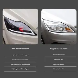 Conjunto de Faros Delanteros TYPY 09-14 para Ford Focus Clásico, Lentes LED Modificadas, Luz Diurna, Señal de Giro Dinámica - Product Image 3