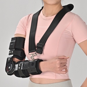 Supporto per Gomito con Cerniera, Tutore Regolabile Post-Operatorio con Fissaggio Stabilizzatore per Recupero da Lesioni all'<span class=keywords><strong>Braccio</strong></span> - Product Image 3