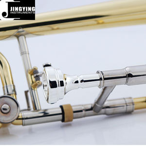 <span class=keywords><strong>Trombone</strong></span> ténor Jingying Music 2023, instrument à vent en <span class=keywords><strong>cuivre</strong></span>, clé Bb/F, glissière externe en <span class=keywords><strong>cuivre</strong></span> blanc et cloche, glissière interne en <span class=keywords><strong>cuivre</strong></span> blanc - Product Image 6