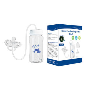 Produits pour bébés, gobelet d'apprentissage pour nouveau-né en silicone PP à col large avec poignée, débit variable, design mignon - Product Image 2