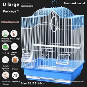 Jaula de pájaros en forma de casa con patrón sólido de lujo, jaula de cría de acero para loros, pinzones, periquito, Lovebird, cacatúa, Sunbird, perros - Product Image 3