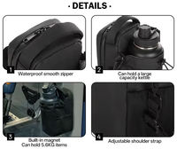 Sac bandoulière sport personnalisé en cuir PU magnétique, isolé et étanche, pour bouteille d'eau – Support magnétique portable et durable pour bouteille d'eau