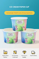 Gobelets et bols en papier kraft biodégradables, résistants, pour crème glacée et yaourt, personnalisables en usine (OEM/ODM), écologiques, pour emporter