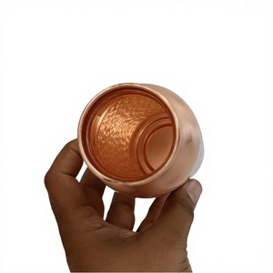 Hammered Design Copper Water Bottle <b>Tea</b> Infuser Airtight Lid Dishwasher Safe Anti-corrosion Coating Eco-Friendly Boiling Water - Product Image 3