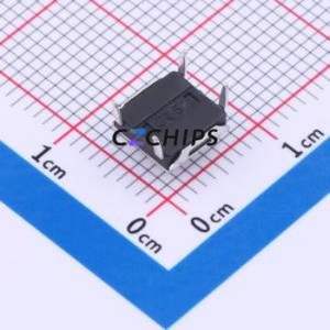 TS-1080D-A5B3-D2 Tactile Switch Through hole Component (THT) Switch Single Pole Single Throw Round Button 2.5N Through Hole - Product Image 2