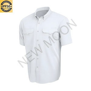 เสื้อเชิ้ตตกปลาแขนสั้นลำลองสำหรับผู้ชาย ป้องกันแสงแดดแบบปรับแต่งได้ เสื้อยืดสำหรับกิจกรรมกลางแจ้ง - Product Image 2