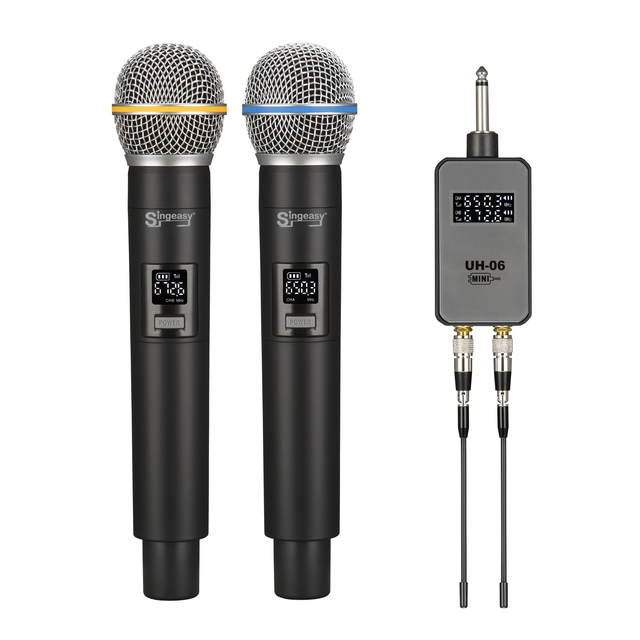 Digital UHF Wireless Potential Handheld Microphones UH-06 for GYM, Church, Class Using