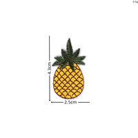 Patchs brodés thermocollants aux motifs de fruits tropicaux colorés (banane, fraise) pour vêtements, sacs, chapeaux, porte-clés et projets de bricolage