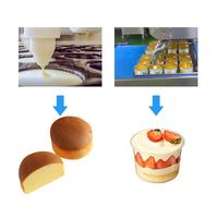 Máquina automática para hacer pasteles, máquina dispensadora de magdalenas