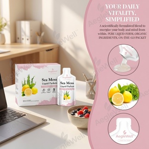 Aeglewell Advanced Natural <strong>Sea</strong> <strong>Moss</strong> Liquid Packets with Black Seed Oil Ashwagandha for Hair Skin Heath - Product Image 4