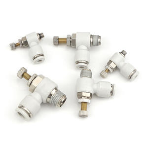 Válvula de Control de Aire Tipo L Blanca SL4/6/8/10/12 para Ajustar la Presión y el Flujo de Aire - Product Image 2