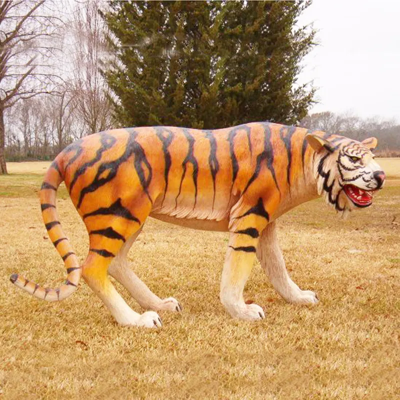 Directly Factory Supplies Resin Animal Figurines of Tiger