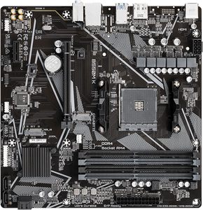 Carte mère B550M K, prend en charge les processeurs AM4 5000, Micro-ATX, DDR4, double M.2, 6 Gb/s - Product Image 2