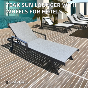 Hot Sale Aluminum Outdoor Sunlounge <strong>Lounge</strong> Back Support Modern Design Plush Lazy Sofa Bed for Adults and Babies for Hotels - Product Image 2